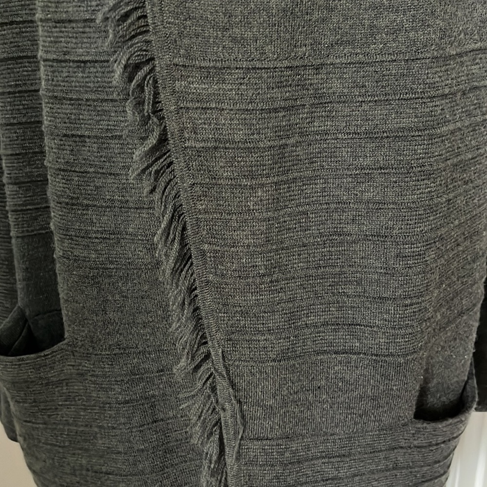 Talbots Pure Merino Wool Open Front Fly Away Sweater size S - Picture 4 of 10